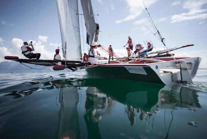 Bol d'Or Mirabaud photo copyright Nicolas Jutzi taken at  and featuring the Trimaran class