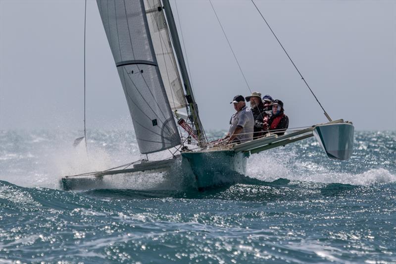 Billy the Kid earlier today - Airlie Beach Race Week photo copyright Shirley Wodson taken at Whitsunday Sailing Club and featuring the Trimaran class