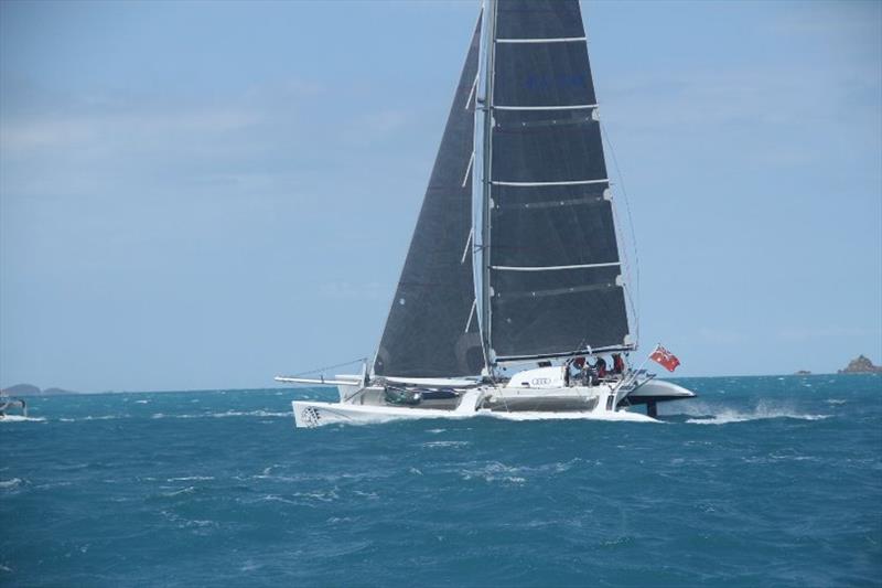 Darren Drew might be at his son's 21'st or he might sneak aboard for this big run north - Brisbane to Gladstone Multihull Race photo copyright Multihull Yacht Club Queensland taken at Multihull Yacht Club Queensland and featuring the Trimaran class