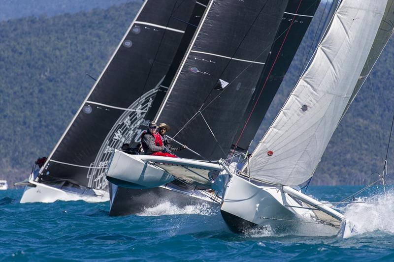 The Hully Trinity - Airlie Beach Race Week 2019 photo copyright Andrea Francolini taken at Whitsunday Sailing Club and featuring the Trimaran class