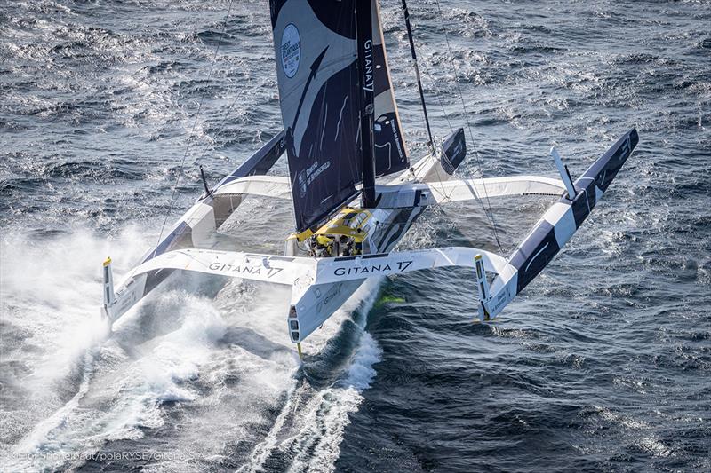 The Maxi Edmond de Rothschild. training offshore Lorient before Brest Atlantique, skipper Franck Cammas & Charles Caudrelier. - photo © Eloi Stichelbaut / PolaRYSE / Gitana SA