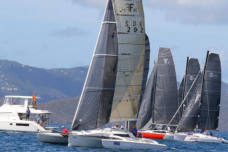 Six Corsair trimarans have entered the 2020 BVI Spring Regatta & Sailing Festival.  Class winner in 2019 - Mark Sanders Corsair 31 Island Hops (BVI)  - photo © www.ingridabery.com