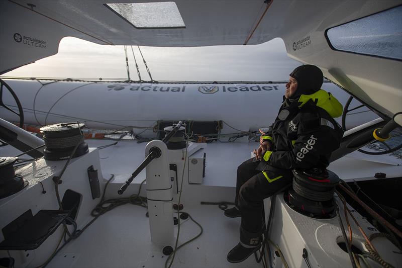 Actual Leader - 2019 Brest Atlantiques photo copyright Ronan Gladu / Actual Leade taken at  and featuring the Trimaran class