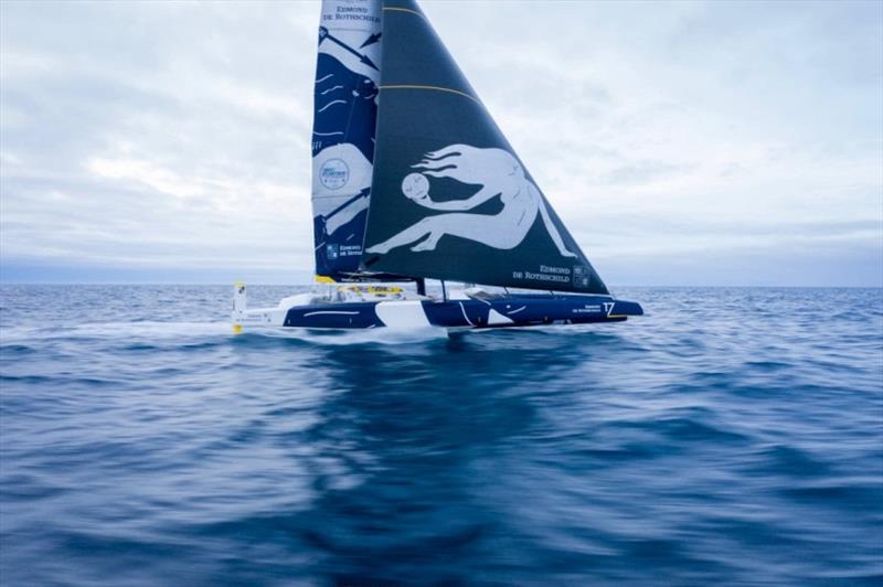 Maxi Edmond de Rothschild in the Brest Atlantiques photo copyright Yann Riou / Polaryse / Gitana SA taken at  and featuring the Trimaran class