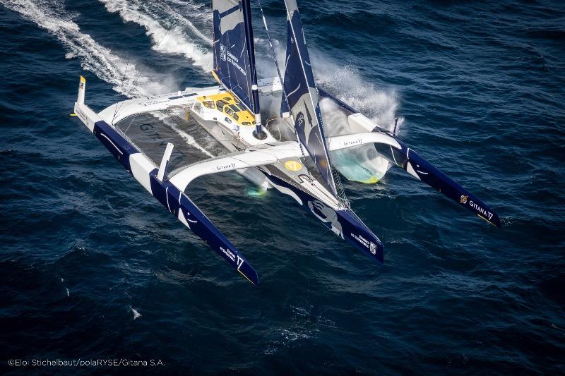 Maxi Edmond de Rothschild - Jules Verne Trophy photo copyright Eloi Stichelbaut / polaRYSE / Gitana S.A taken at  and featuring the Trimaran class