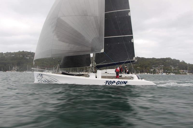 Top Gun - Club Marine Pittwater to Coffs Harbour Yacht Race photo copyright Rob McClelland taken at Royal Prince Alfred Yacht Club and featuring the Trimaran class
