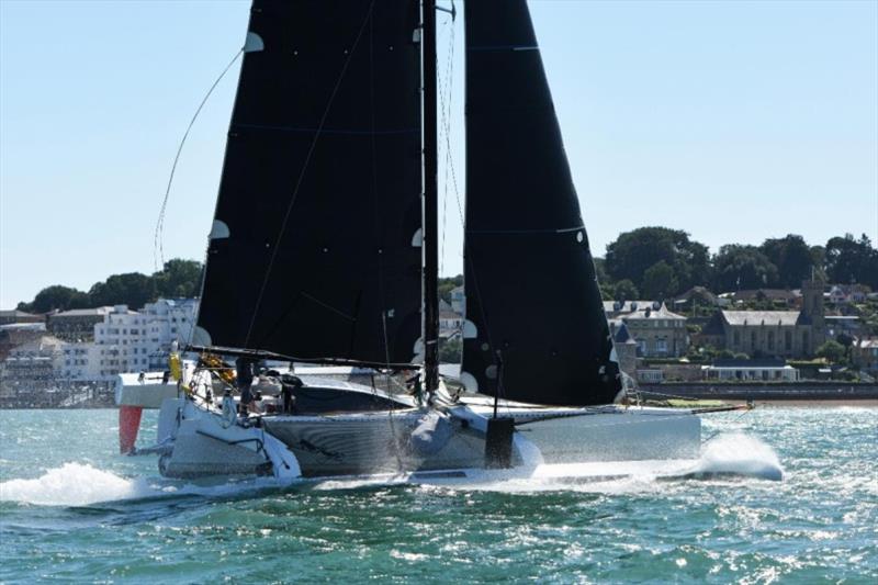 Andrew Fennell's speedy looking Shuttle 39 trimaran Morpheus - photo © Rick Tomlinson / www.rick-tomlinson.com