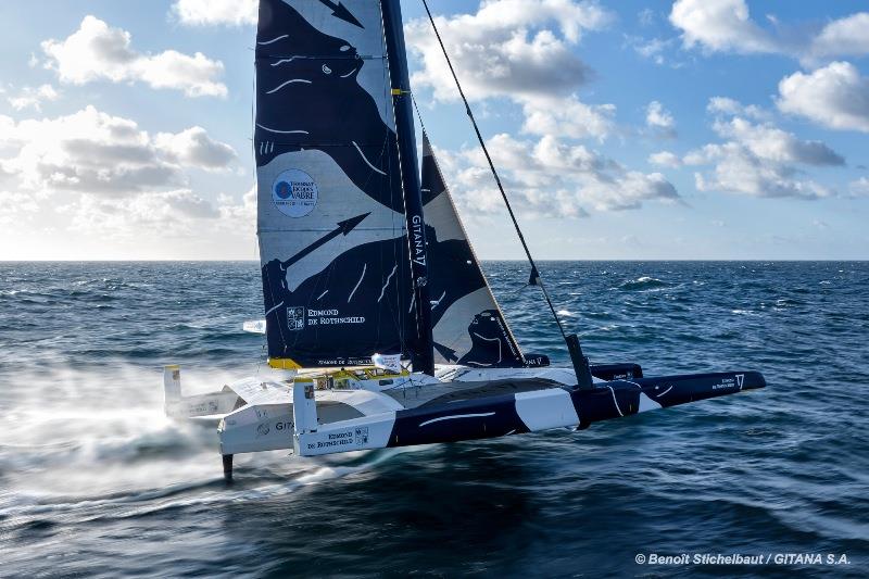 Transat Jacques Vabre - On the home straight for the Maxi Edmond de Rothschild photo copyright Benoit Stichelbaut / GITANA S.A taken at  and featuring the Trimaran class