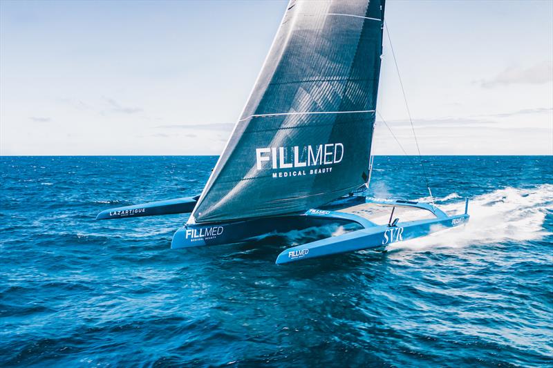 Trimaran SVR Lazartigue during the Transat Jacques Vabre - photo © G.Gatefait_MerConcept