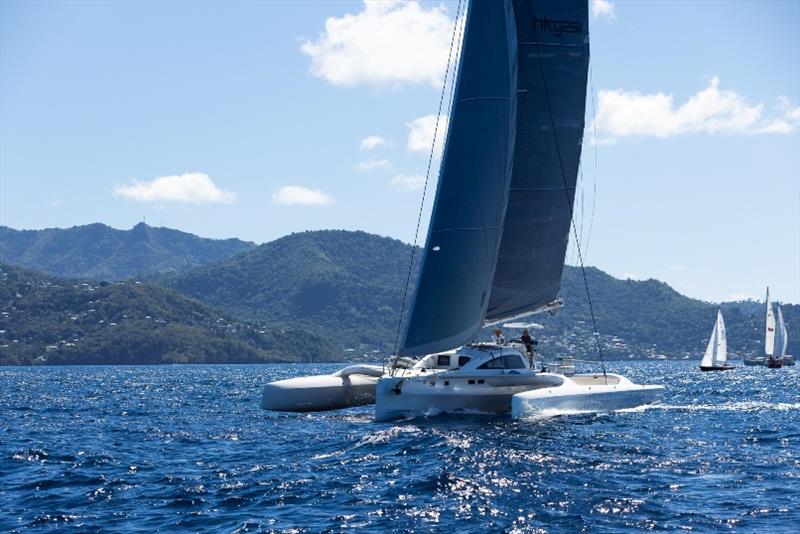 Island Water World Grenada Sailing Week day 1 photo copyright Arthur Daniel taken at  and featuring the Trimaran class