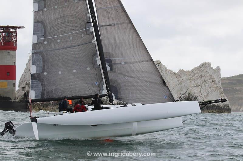 Round the Island Race 2022 photo copyright Ingrid Abery / www.ingridabery.com taken at Island Sailing Club, Cowes and featuring the Trimaran class