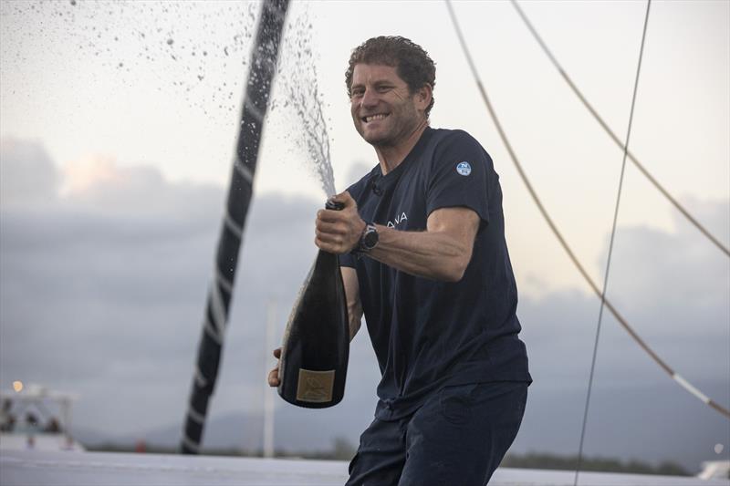 Charles Caudrelier wins Route du Rhum-Destination Guadeloupe 2022, breaking the course record photo copyright Alexis Courcoux / #RDR2022 taken at  and featuring the Trimaran class