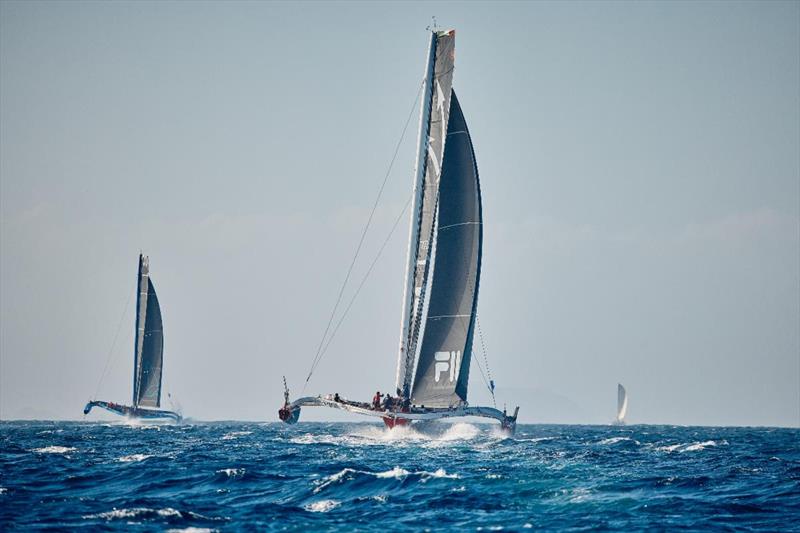 Multihull race record beckons within the high-performance multihull division - RORC Transatlantic Race photo copyright James Mitchell/RORC taken at Royal Ocean Racing Club and featuring the Trimaran class