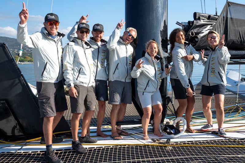 First training sessions for members of The Famous Project photo copyright Marie Cortal taken at  and featuring the Trimaran class