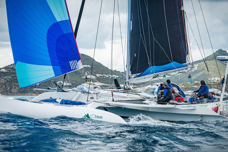 Guy Chester logged most of his miles between his home port in Australia and the Caribbean solo, but enjoyed the opportunity to race with family and friends at the St. Maarten Heineken Regatta photo copyright Laurens Morel taken at Sint Maarten Yacht Club and featuring the Trimaran class