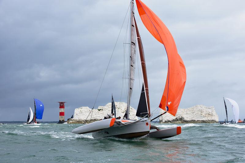 2023 Round the Island Race photo copyright Tom Hicks / www.solentaction.com taken at Island Sailing Club, Cowes and featuring the Trimaran class