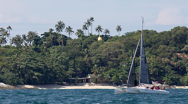Aroound the islands. Trident. Phuket King's Cup 2023 photo copyright Guy Nowell / Phuket King's Cup taken at Royal Varuna Yacht Club and featuring the Trimaran class