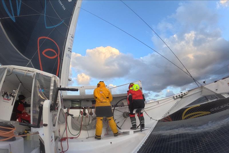 Passing cape Horn this afternoon on the 38th day of the race photo copyright The Famous Project CIC taken at  and featuring the Trimaran class