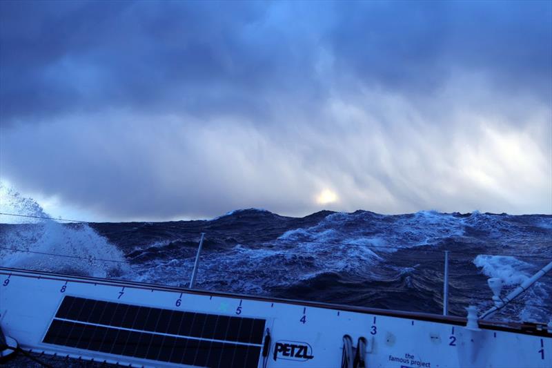 Passing cape Horn this afternoon on the 38th day of the race photo copyright The Famous Project CIC taken at  and featuring the Trimaran class