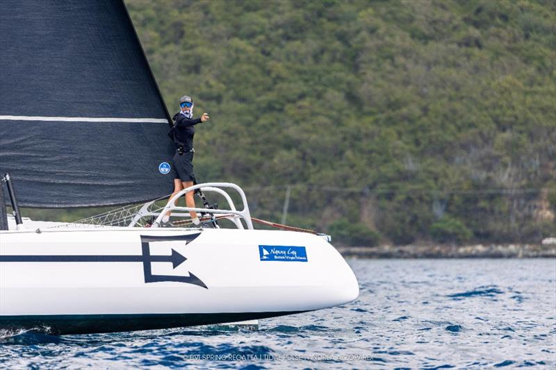 Spike, the Rapido 40 was first in CSA Multihull on the opening day of the BVI Sailing Festival - 2026 BVI Spring Regatta & Sailing Festival photo copyright Tidal Pulse / Andrea Azzopardi taken at Royal BVI Yacht Club and featuring the Trimaran class