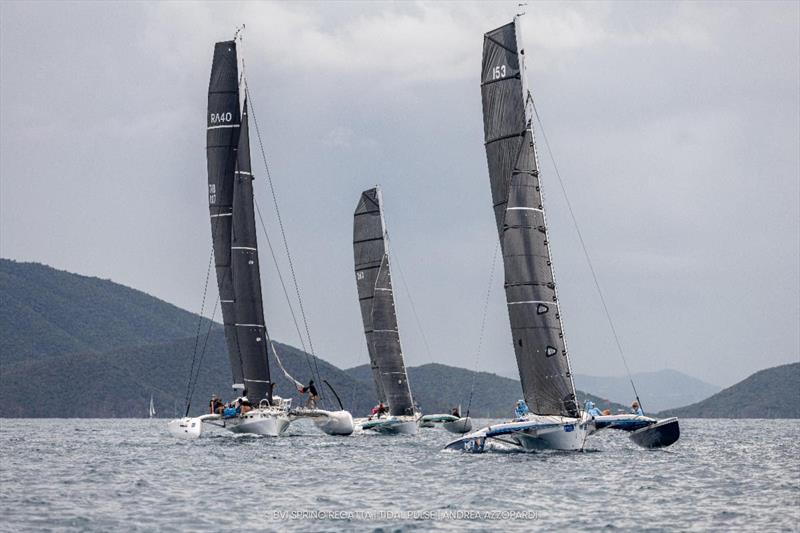 Sports Multihull fleet - 2026 BVI Spring Regatta & Sailing Festival photo copyright Tidal Pulse / Andrea Azzopardi taken at Royal BVI Yacht Club and featuring the Trimaran class
