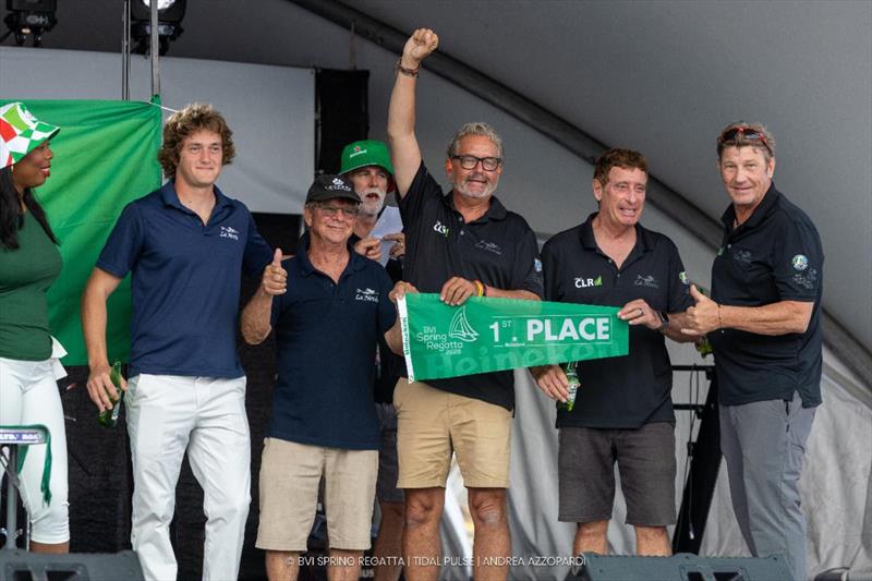 Day 2 Prizegiving with Heineken awards at 2026 BVI Spring Regatta & Sailing Festival photo copyright Tidal Pulse / Andrea Azzopardi taken at Royal BVI Yacht Club and featuring the Trimaran class