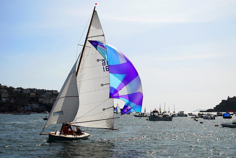Troy sailing in the Fowey River photo copyright Gretchen Viehmann taken at Fowey Sailing and featuring the Troy class