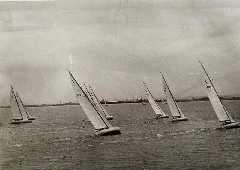 Melbourne's Tumlaren fleet in the 1970s - photo © Southern Woodenboat Sailing