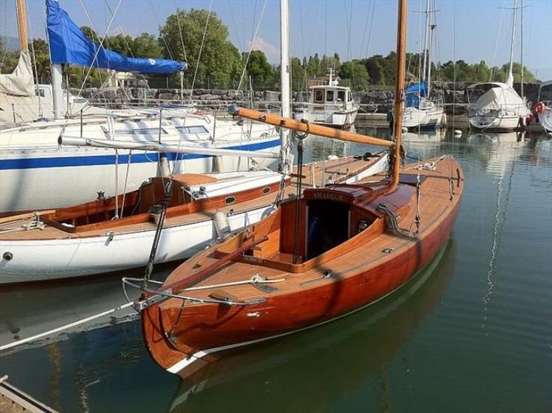 Tumlare 'Hocco' on Lake Geneva - photo © Southern Woodenboat Sailing