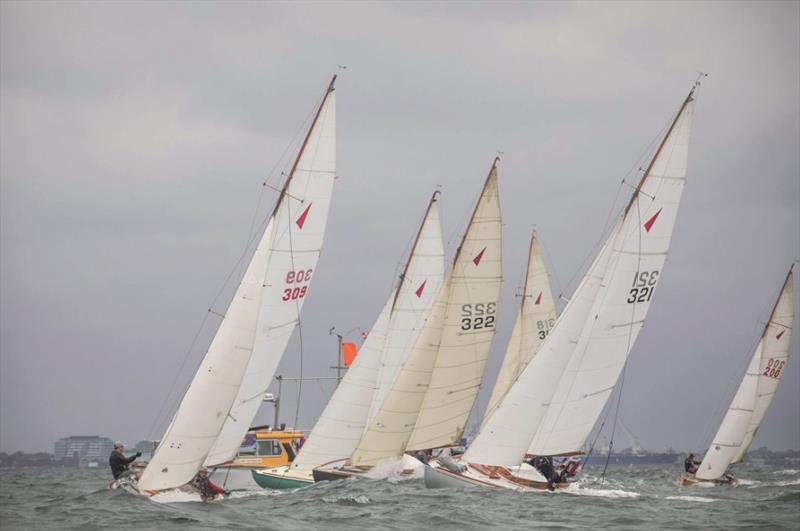 Race one start line - 2025 Tumlaren Victorian State Titles day 1 photo copyright Mark Chew of SWS taken at Royal Melbourne Yacht Squadron and featuring the Tumlaren class