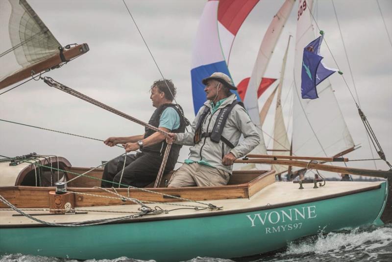 Yvonne all set to gybe - 2025 Tumlaren Victorian State Titles day 1 photo copyright Mark Chew of SWS taken at Royal Melbourne Yacht Squadron and featuring the Tumlaren class