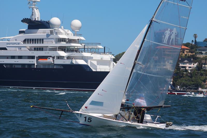 Cougar had a good day 4 at the 12ft Skiff Interdominions photo copyright Vita Williams taken at Australian 18 Footers League and featuring the 12ft Skiff class