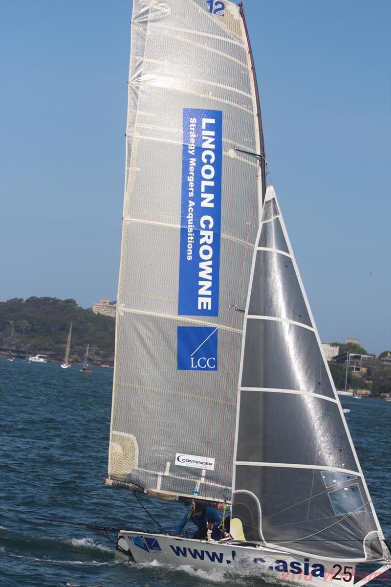 Lincoln Crowne at the 12ft Skiff Australian Championship photo copyright Vita Williams taken at Lane Cove 12ft Sailing Skiff Club and featuring the 12ft Skiff class