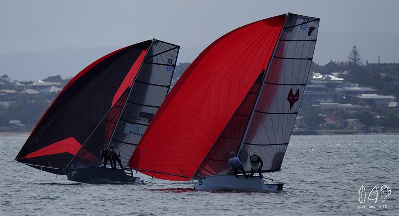 2018 12ft Skiffs Nationals - Day 3 photo copyright Mitchell Pearson / SurfSailKite taken at Darling Point Sailing Squadron and featuring the 12ft Skiff class