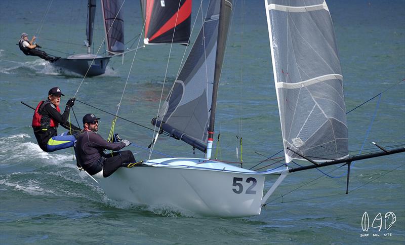 2018 12ft Skiffs Nationals - Day 3 photo copyright Mitchell Pearson / SurfSailKite taken at Darling Point Sailing Squadron and featuring the 12ft Skiff class