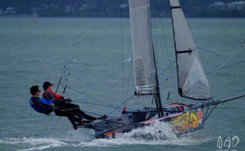 Australian 12 Foot Skiff Championship photo copyright Murray Press taken at Brisbane 18 Footers Sailing Club and featuring the 12ft Skiff class