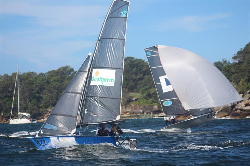 Geotherm versus Sydney Sailmakers - Your Move Conveyancing NSW Championship 2018 photo copyright Vita Williams taken at Sydney Flying Squadron and featuring the 12ft Skiff class