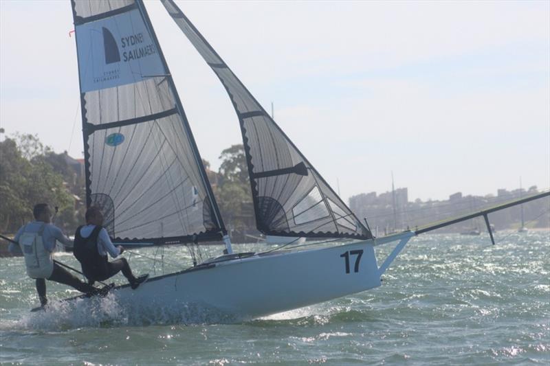 Press and Hay on fire aboard Sydney Sailmakers - 12ft Skiff NSW Championship - photo © Vita Williams