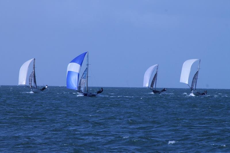 112s downwind - 12ft Skiff Interdominion day 2 photo copyright John Williams taken at Sydney Flying Squadron and featuring the 12ft Skiff class