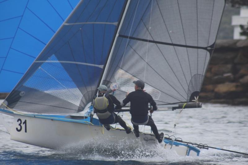 The Bird scored a handicap win in Race 5 - 12ft Skiff Interdominion photo copyright John Williams taken at Sydney Flying Squadron and featuring the 12ft Skiff class