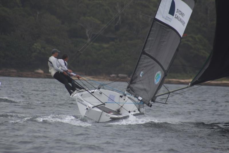 Sydney Sailmakers won one and was robbed in the other - 12ft Skiff Interdominion photo copyright John Williams taken at Sydney Flying Squadron and featuring the 12ft Skiff class