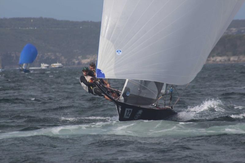 Frankenskiff - Kiwi skipper Tim Bartlett is a six-time Interdominion winner -  - 12ft Skiff Interdominion Championship, Day 5 photo copyright John Williams taken at Sydney Flying Squadron and featuring the 12ft Skiff class