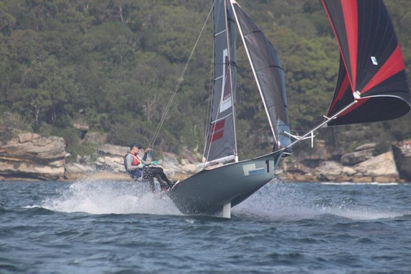Southport Sails on the boil - 12ft Skiff Interdominion Championship, Day 5 photo copyright John Williams taken at Sydney Flying Squadron and featuring the 12ft Skiff class