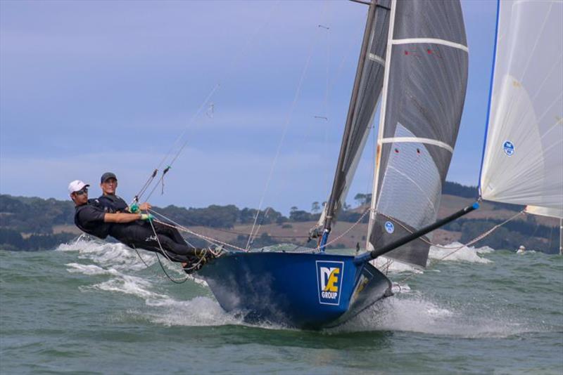 Harry Butler and Matt Metson were third in the 12-foot skiffs photo copyright Mercury Bay Boating Club taken at  and featuring the 12ft Skiff class