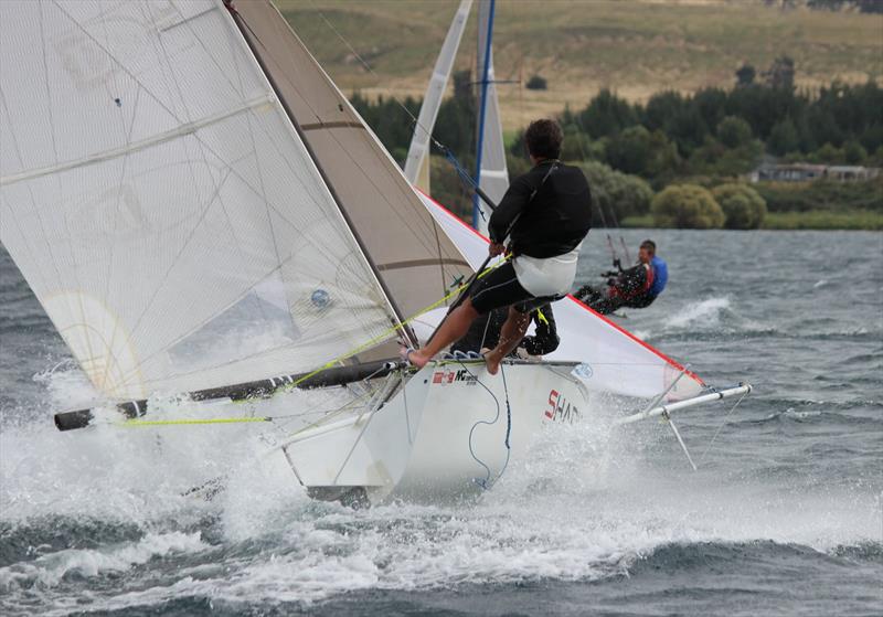 SharkSkin - 12ft Skiff 2022 Nationals in Taupo photo copyright 12ft Skiff Class taken at Lake Taupo Yacht Club and featuring the 12ft Skiff class