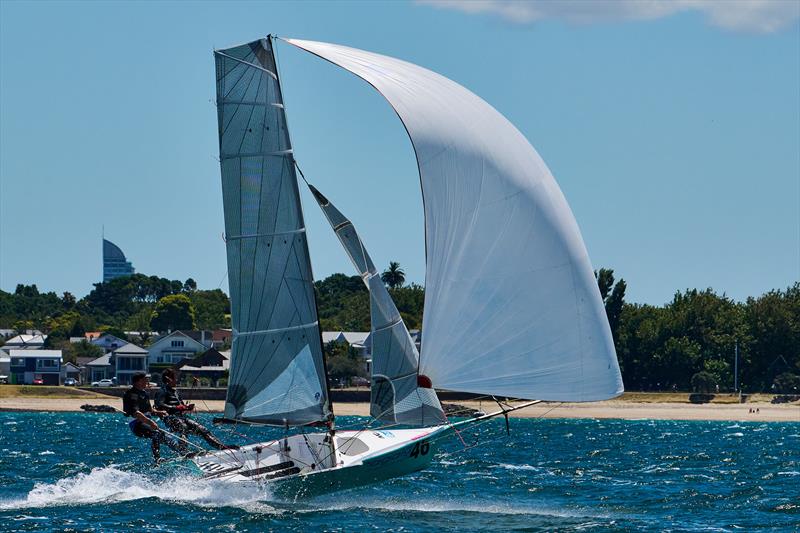 12ft Skiff Interdominion - Royal Akarana Yacht Club - January 11, 2025  photo copyright Garrick Cameron taken at Royal Akarana Yacht Club and featuring the 12ft Skiff class