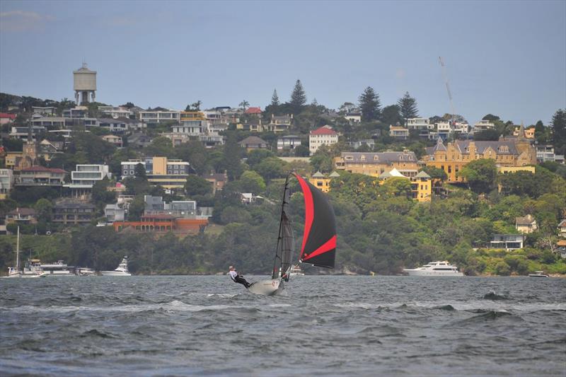 Red Energy had a good crack - 2026 triSearch 12ft Skiff Interdominion Championship on Sydney Harbour - photo © 12ft Skiffs