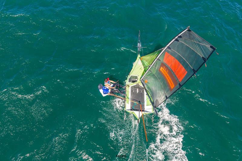 Arrogant Frog from aloft - 2026 Tri Search 12ft Skiff Interdominion Championship - Day 4 - photo © @sprottmedia