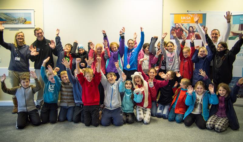 Cowes Primary School with Helena Lucas photo copyright UKSA taken at  and featuring the  class