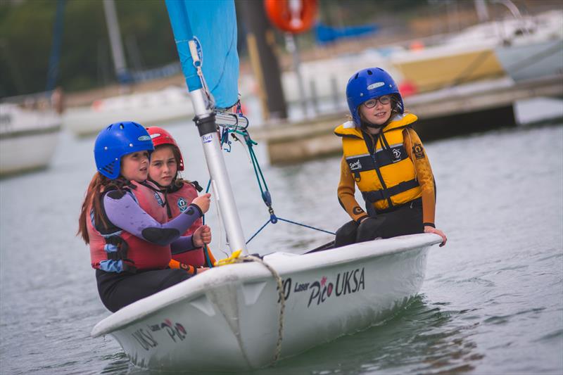 Nine Acres Primary School sailing at the UKSA photo copyright UKSA taken at  and featuring the  class